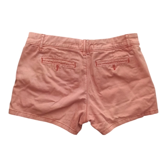Anthropologie Chino Shortie Shorts in Peach/Creamsicle 26 - Picture 5 of 7